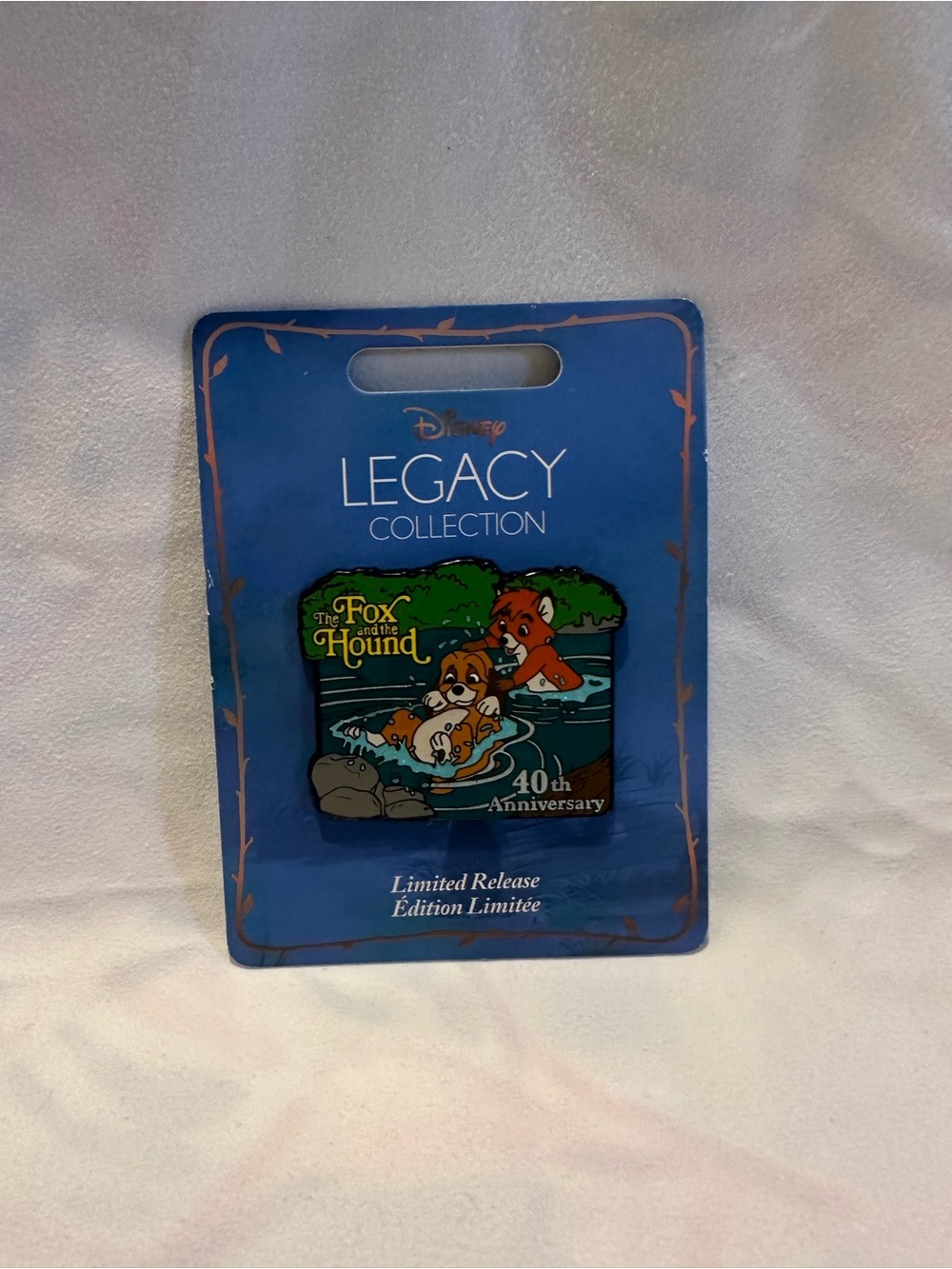 Disney The Fox and the Hound 40th Anniversary Limited Release pin.